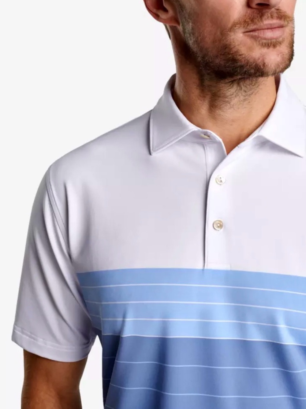 PETER MILLAR Fremont Performance Jersey Men's Short Sleeve Golf Polo Shirt. M.